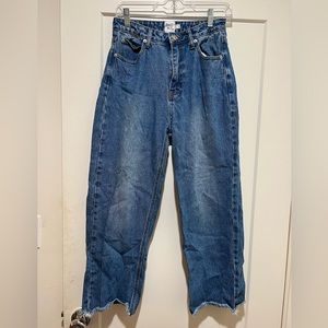 Princess polly blue baggy jeans size 4